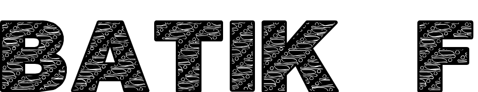 Batik Font1 Yazı tipi ücretsiz indir
